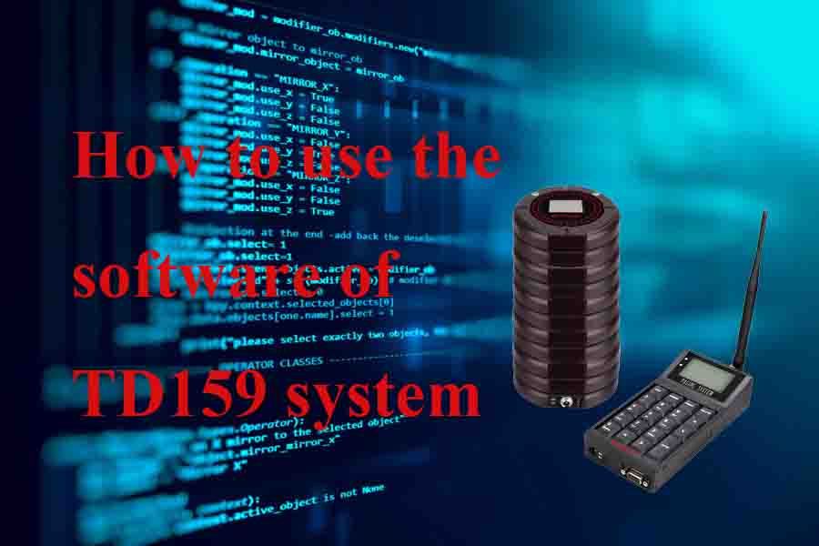 What can you do with the TD159 Alphanumeric Pager software?