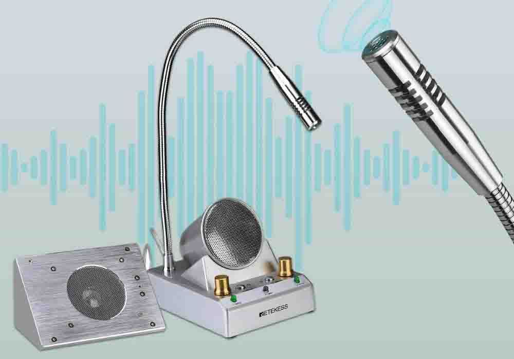 Counter intercom system wireless TW105 WINDOW SPEAKER SYSTEN