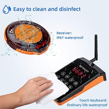 Easy to clean keypad