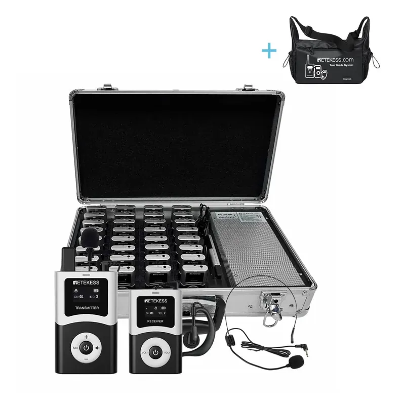 T130U Digital UHF Tour Guide System Clear Sound
