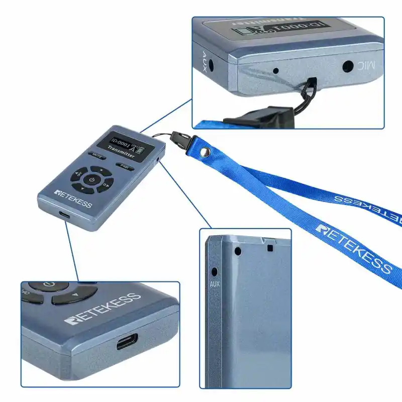 TT106S Earhook Receiver Wireless Tour Guide System Newly Upgraded