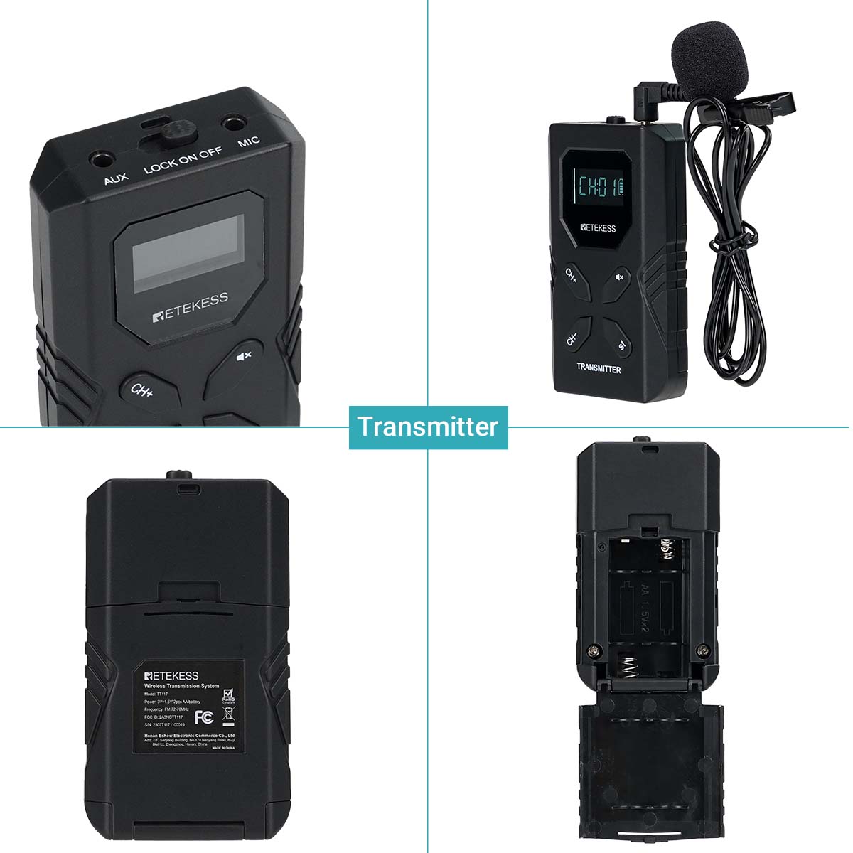 TT118 FM Tour Guide Interpreter Translation Receiver