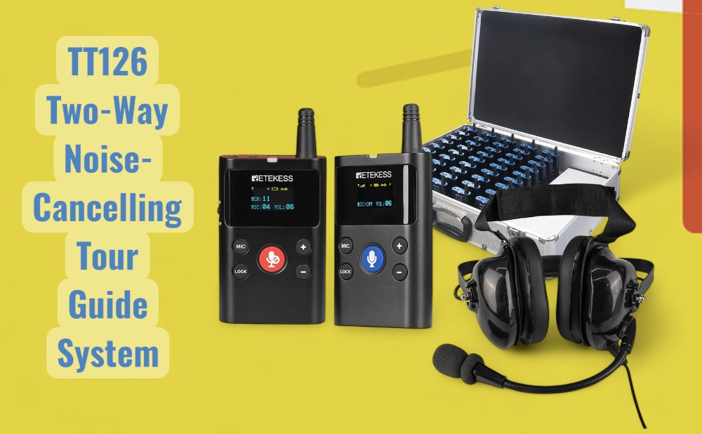 TT126 Two-Way Noise-Cancelling Tour Guide and Factory Communication System