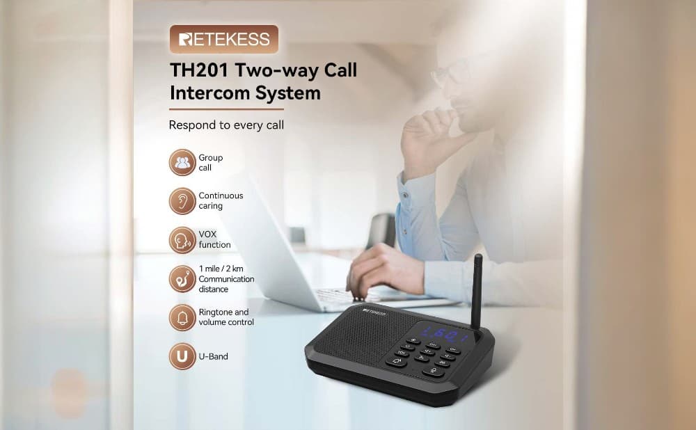 Stop Shouting! TH201 Wireless Intercom Fixes Home & Office Communication