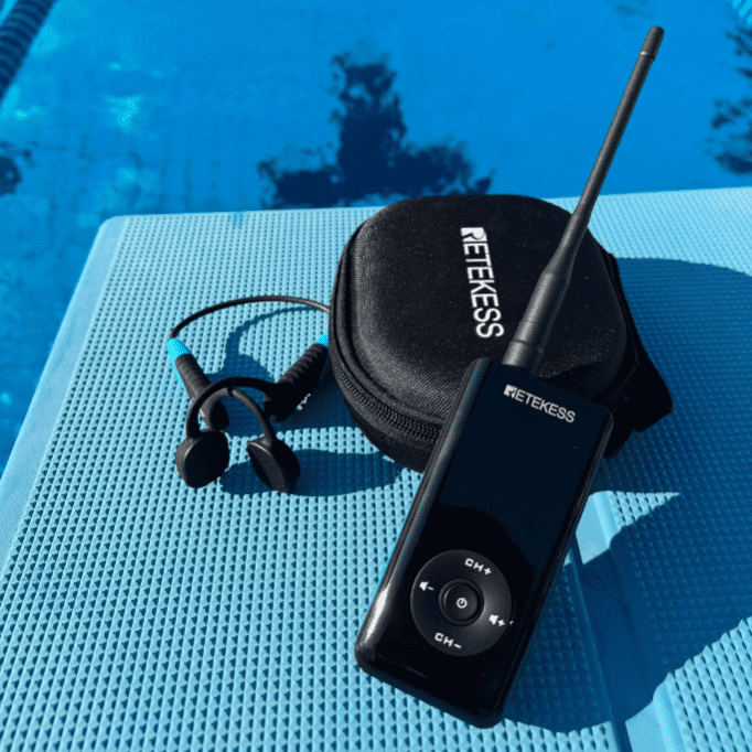 TT120 Waterproof Bone Conduction Headphone Tour Guide System IP68 for Kayak Trips, Cruising Tour, Yachting Trip, Sailing Racing, SUP Surfing and Underwater Activity