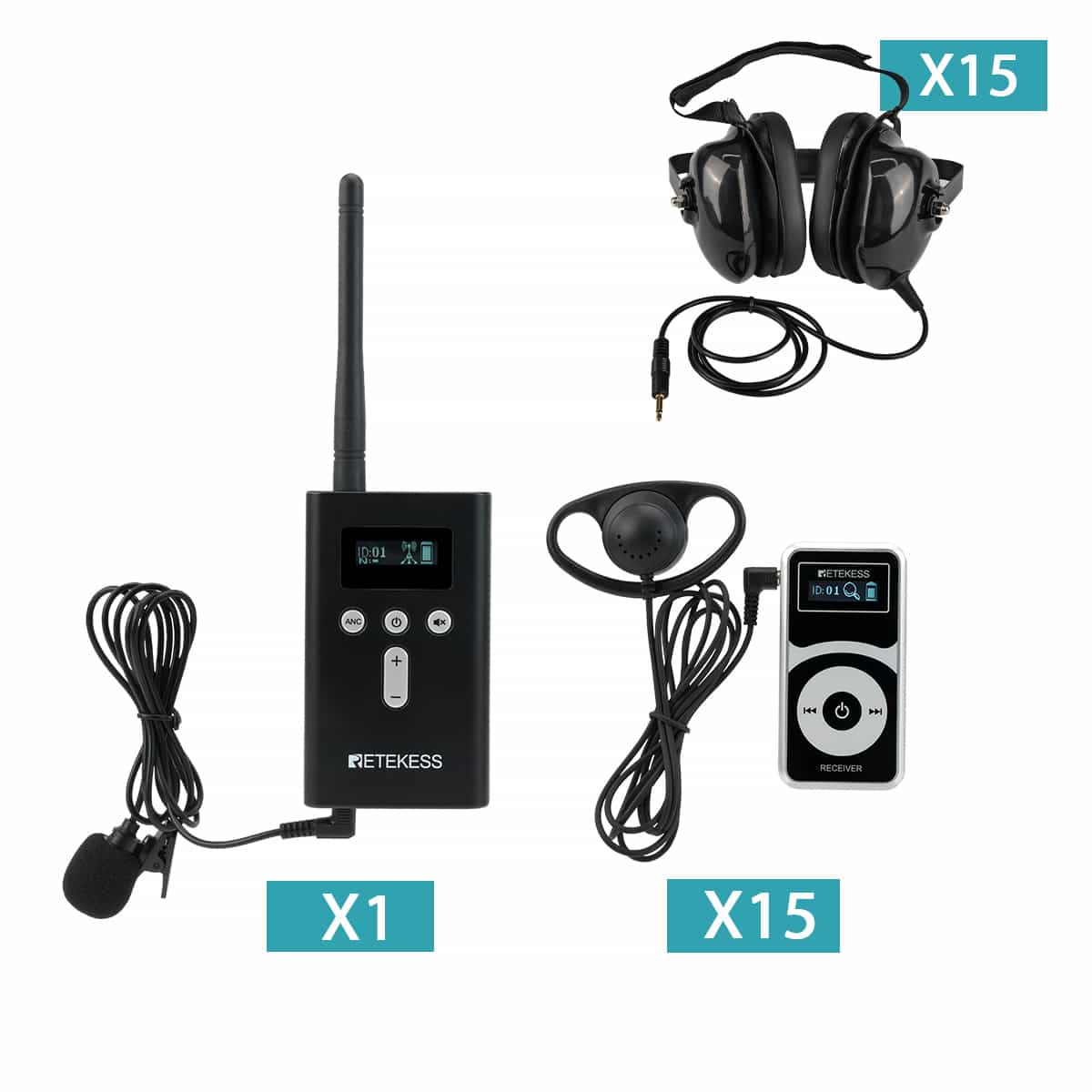 T130P TT034 Wireless Tour Headsets Factory Noise Reduction Headphones​ Dual Noise Reduction Solutions