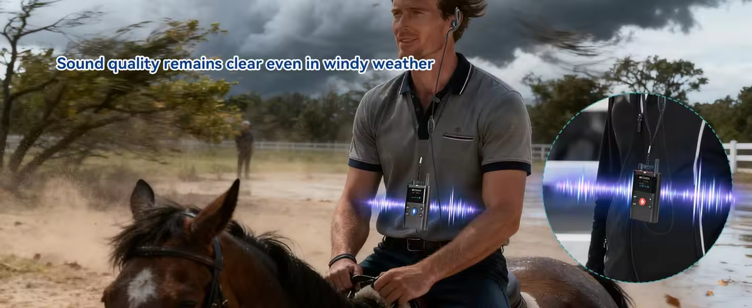 Clear sound quality of TT126 in windy conditions