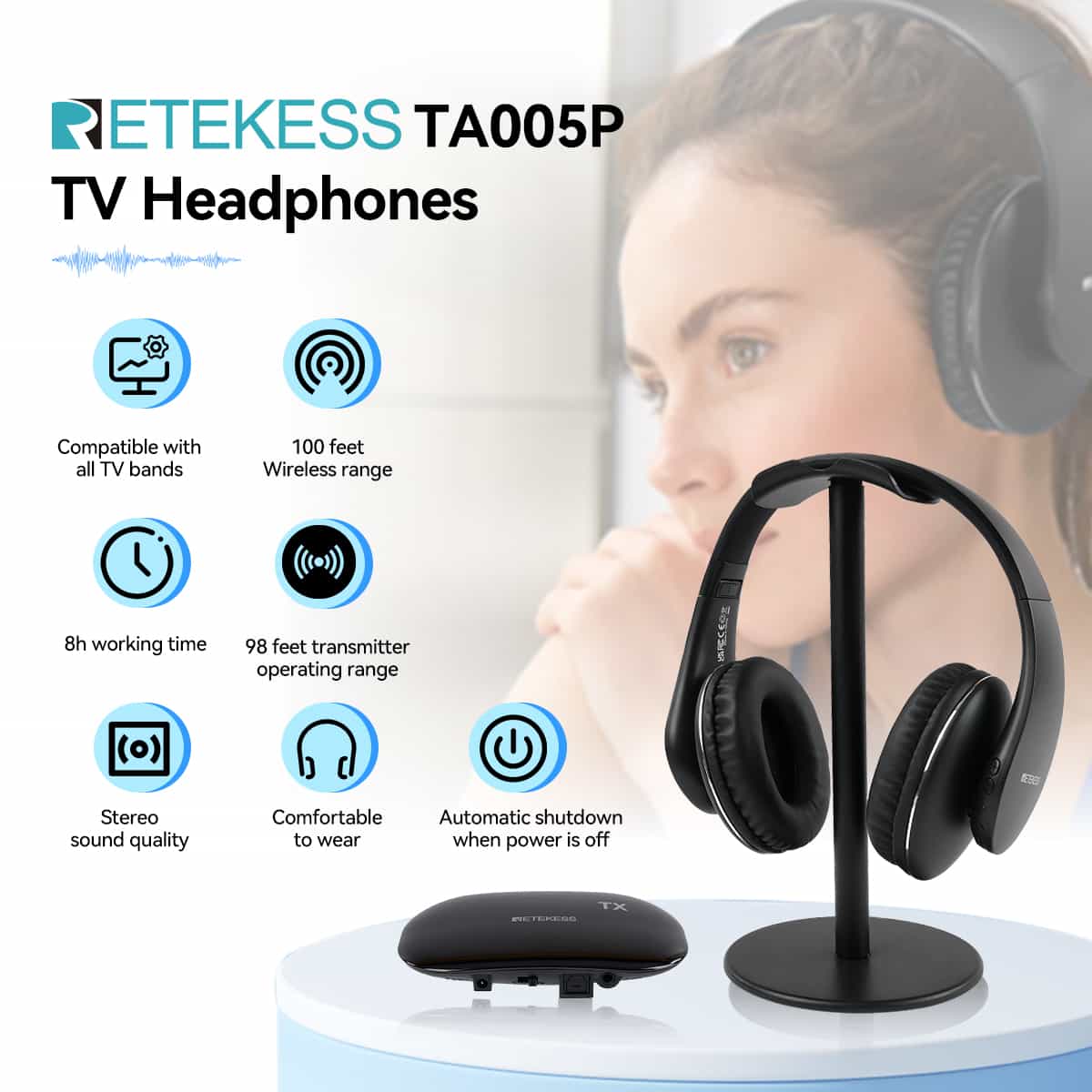 TA005P TV headphones