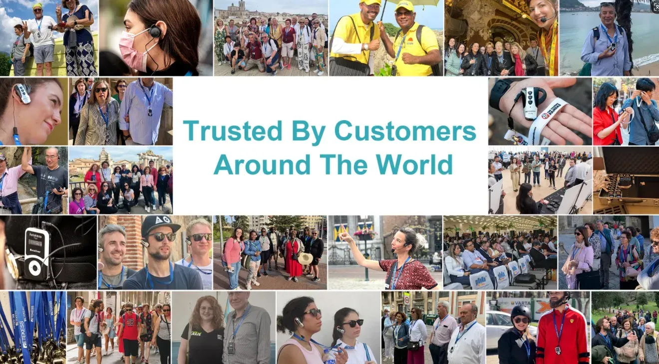 Foto grupal de clientes