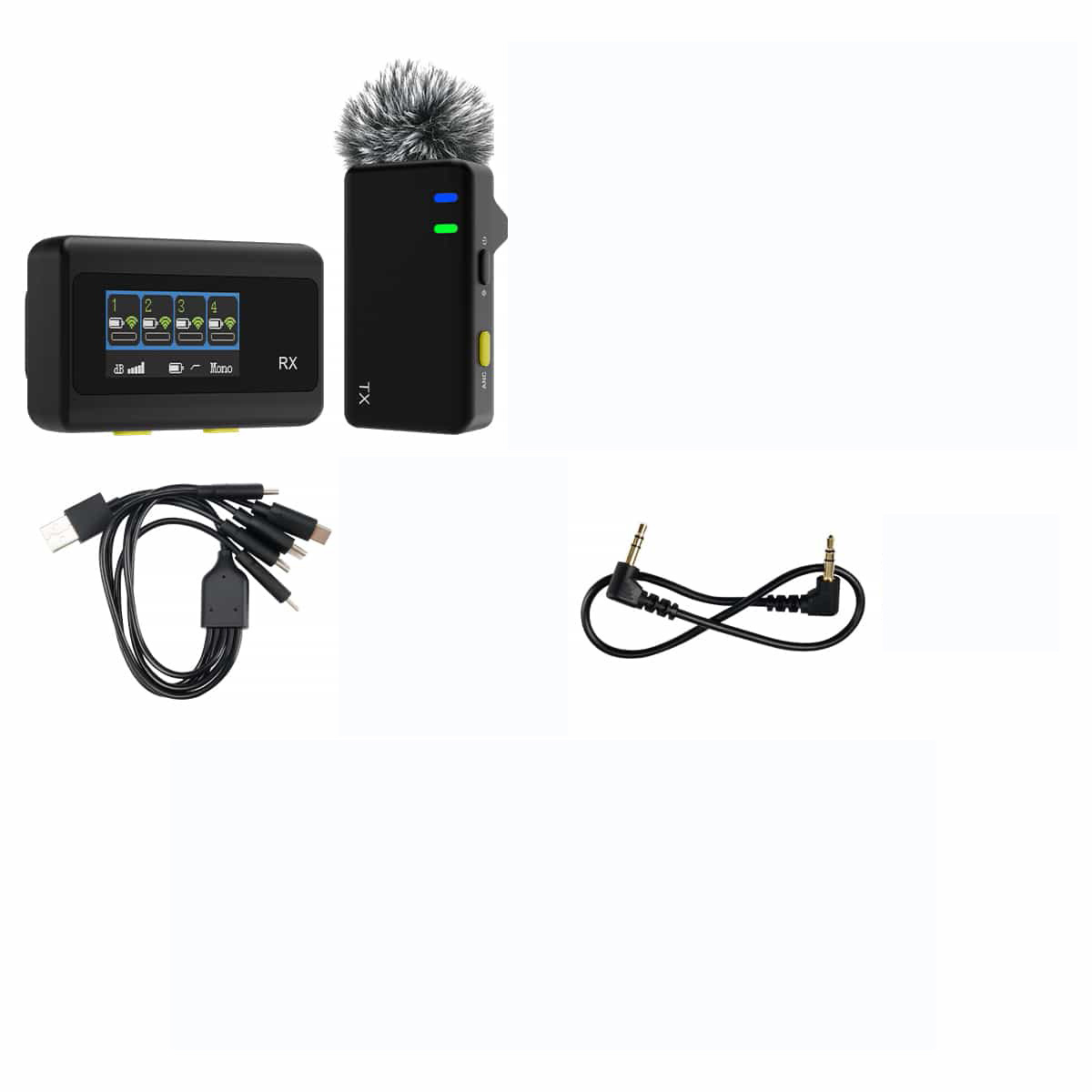 SVMic D4 Wireless lavalier microphone is suitable for interviews, meetings, and live streaming , Compatible with TA003,  T130U, T130P，TT126, TT129 and TC202