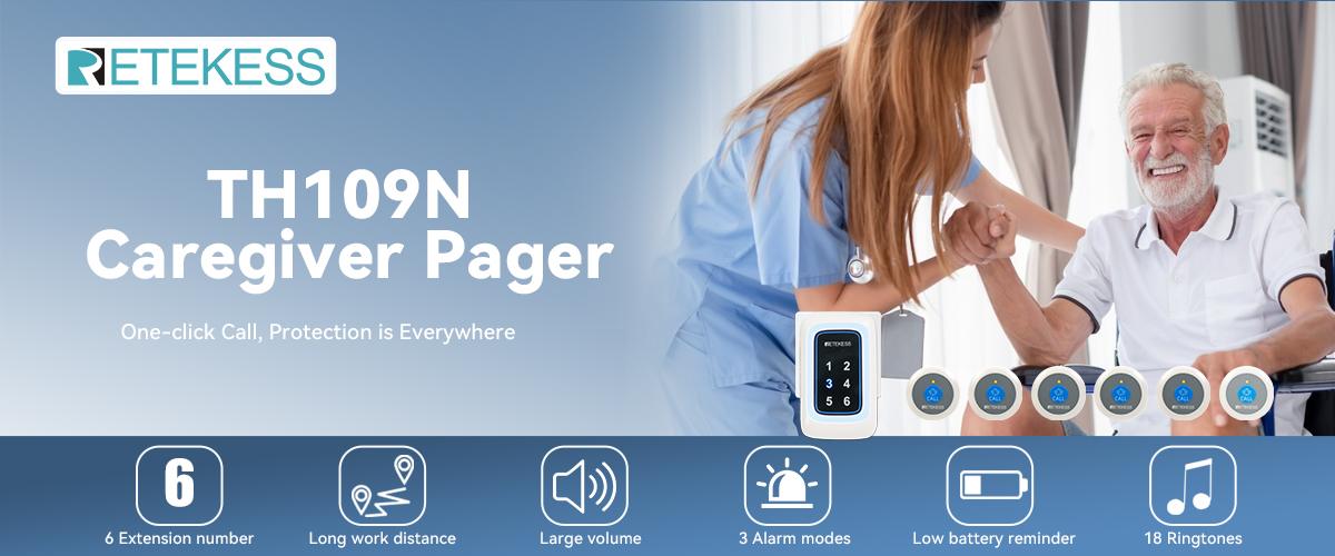 Retekess TH109N Care Alarm System: Your Emergency Communication Partner