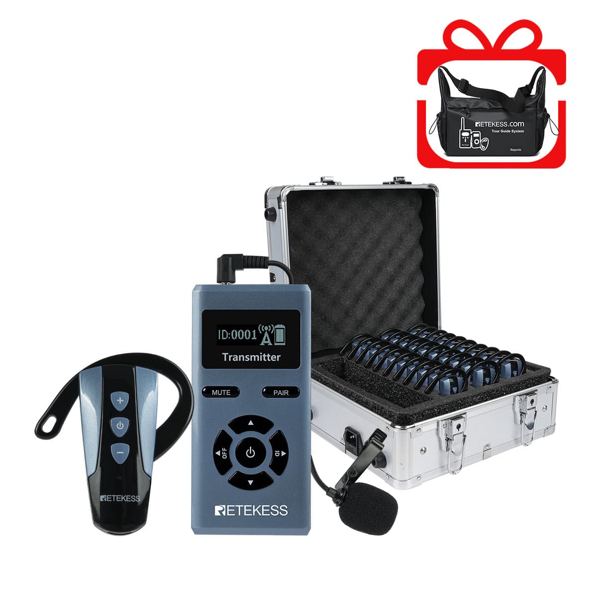 TT106S Tourism Earhook Receiver Wireless Tour Guide System-New Upgrade