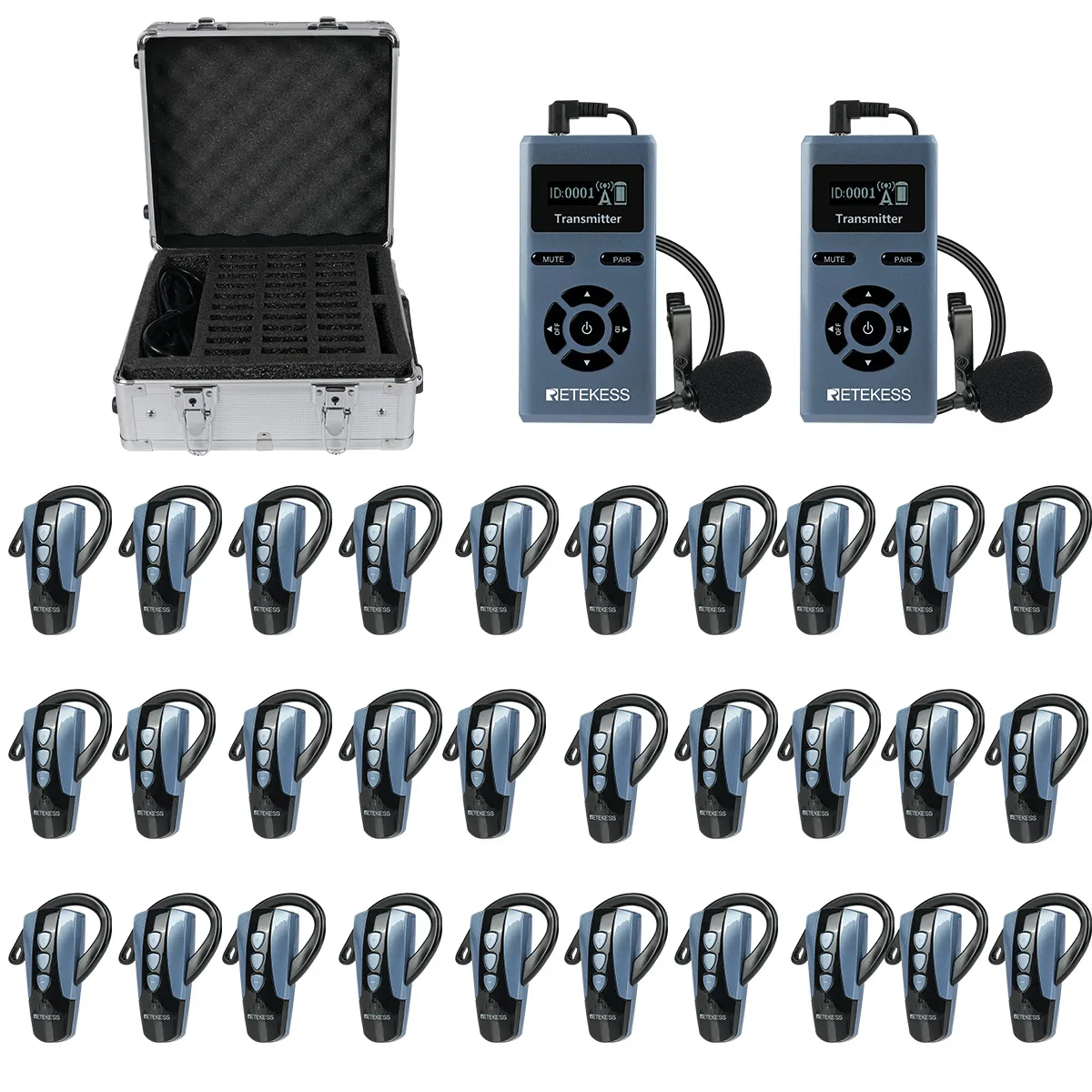 TT106S School & Conference Interpreting Device, 9999 Channels, Supports One-Button Mute