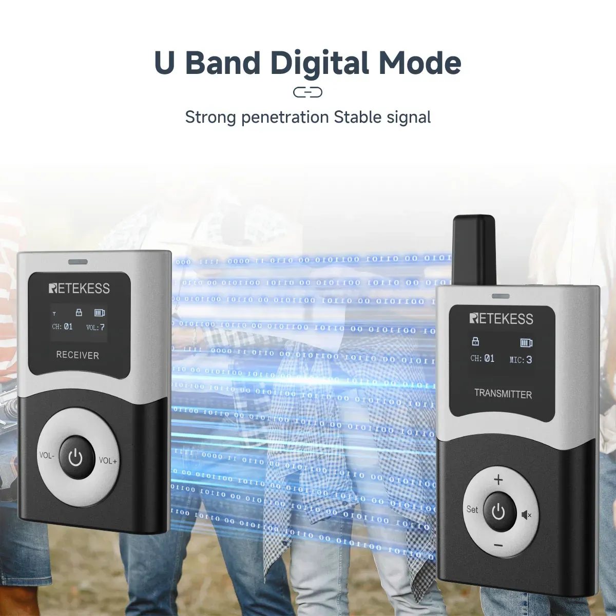 Digital modulation technology for clearer audio transmission