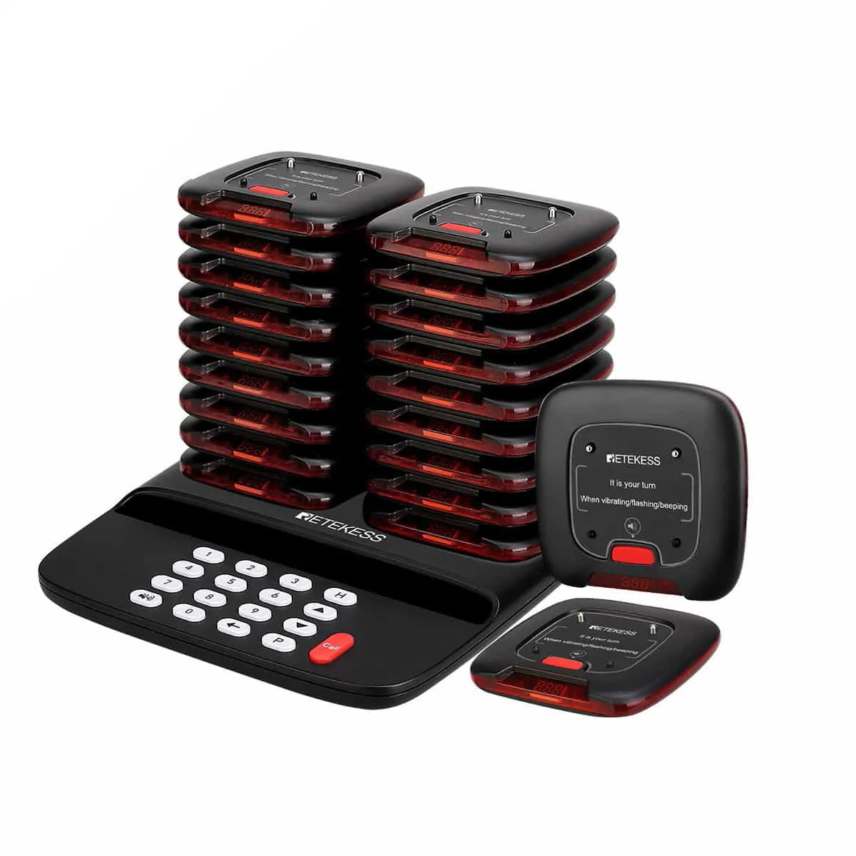 TD183 Long Range Pager System 800M, Rugged Pager, Durable Pager for Restaurants, Bars, Cafes