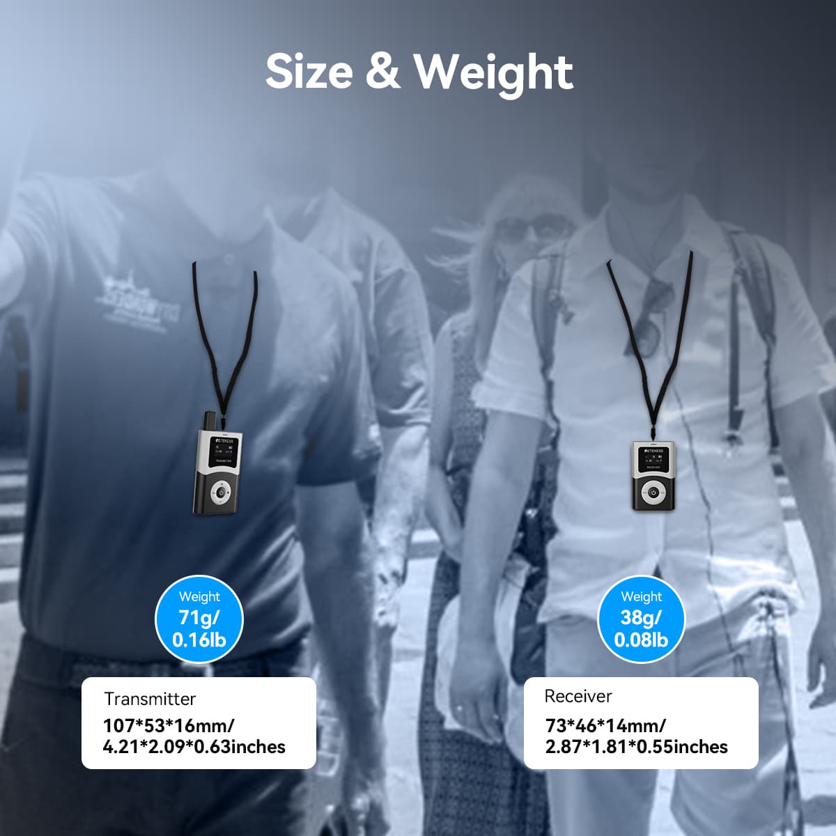 T130U T131U Digital Tour Guide Audio Equipment  for Factory Visits, Tourism, Churches, School, Translation Assistance, Conferences, Courts, and Employee Training,etc