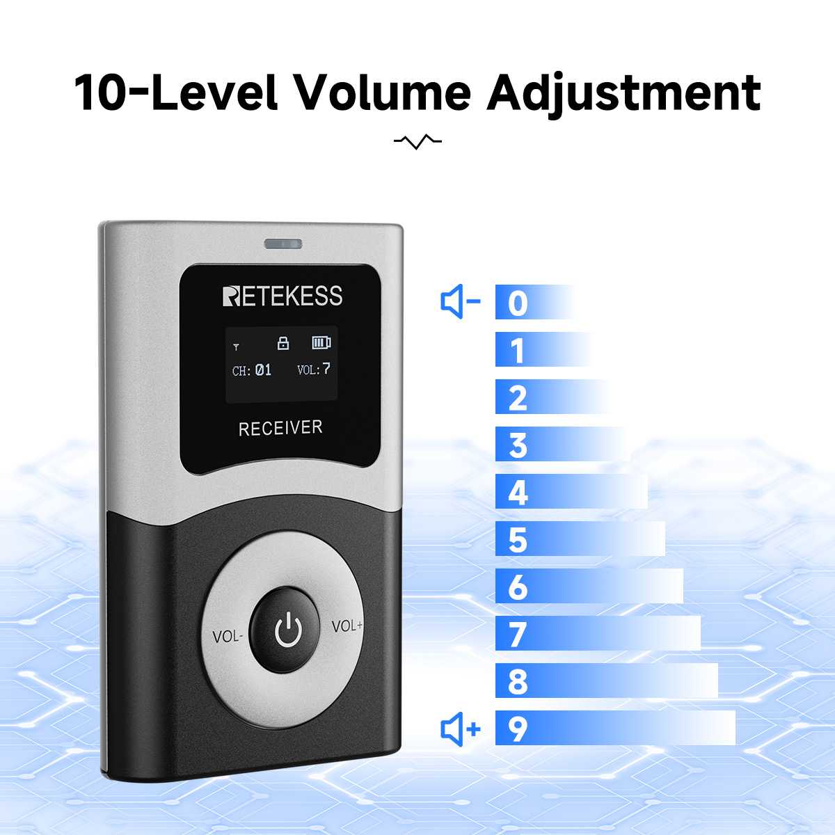 T130U T131U Digital Tour Guide Audio Equipment  for Factory Visits, Tourism, Churches, School, Translation Assistance, Conferences, Courts, and Employee Training,etc