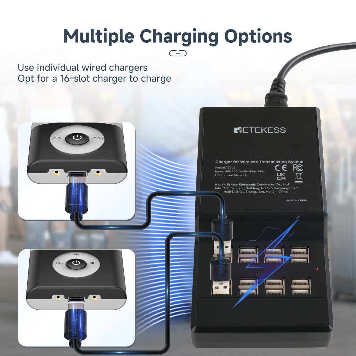 T130U T131U Digital Tour Guide Audio Equipment  for Factory Visits, Tourism, Churches, School, Translation Assistance, Conferences, Courts, and Employee Training,etc