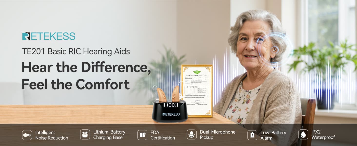 TE201 RIC OTC Hearing Aid User Feedback