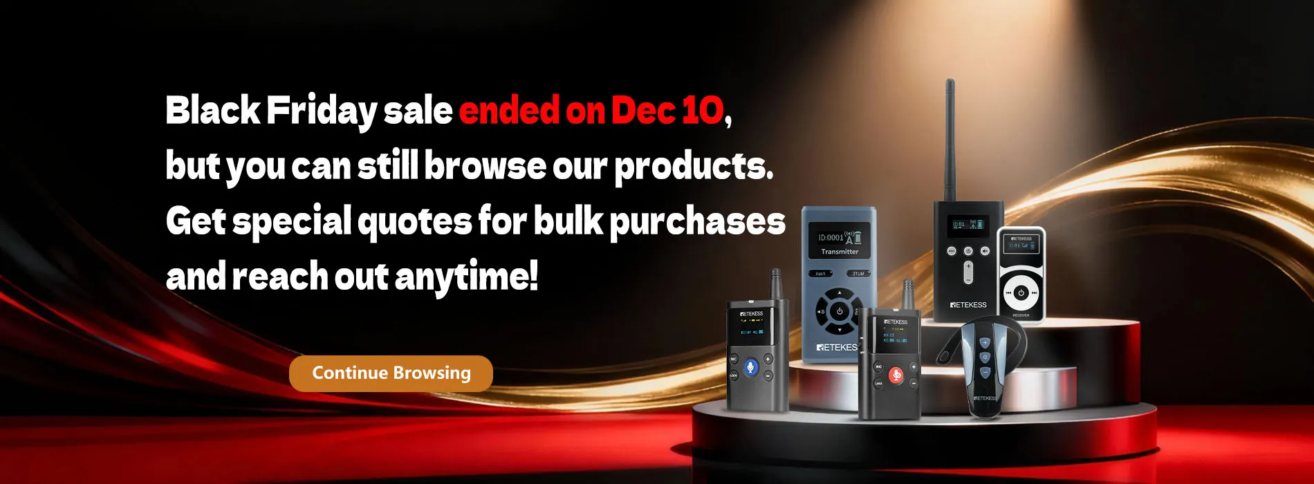 Retekess Black Friday Cyber Monday Sale