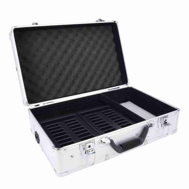 Retekess 32-slot aluminum charging box for T130P transmitters
