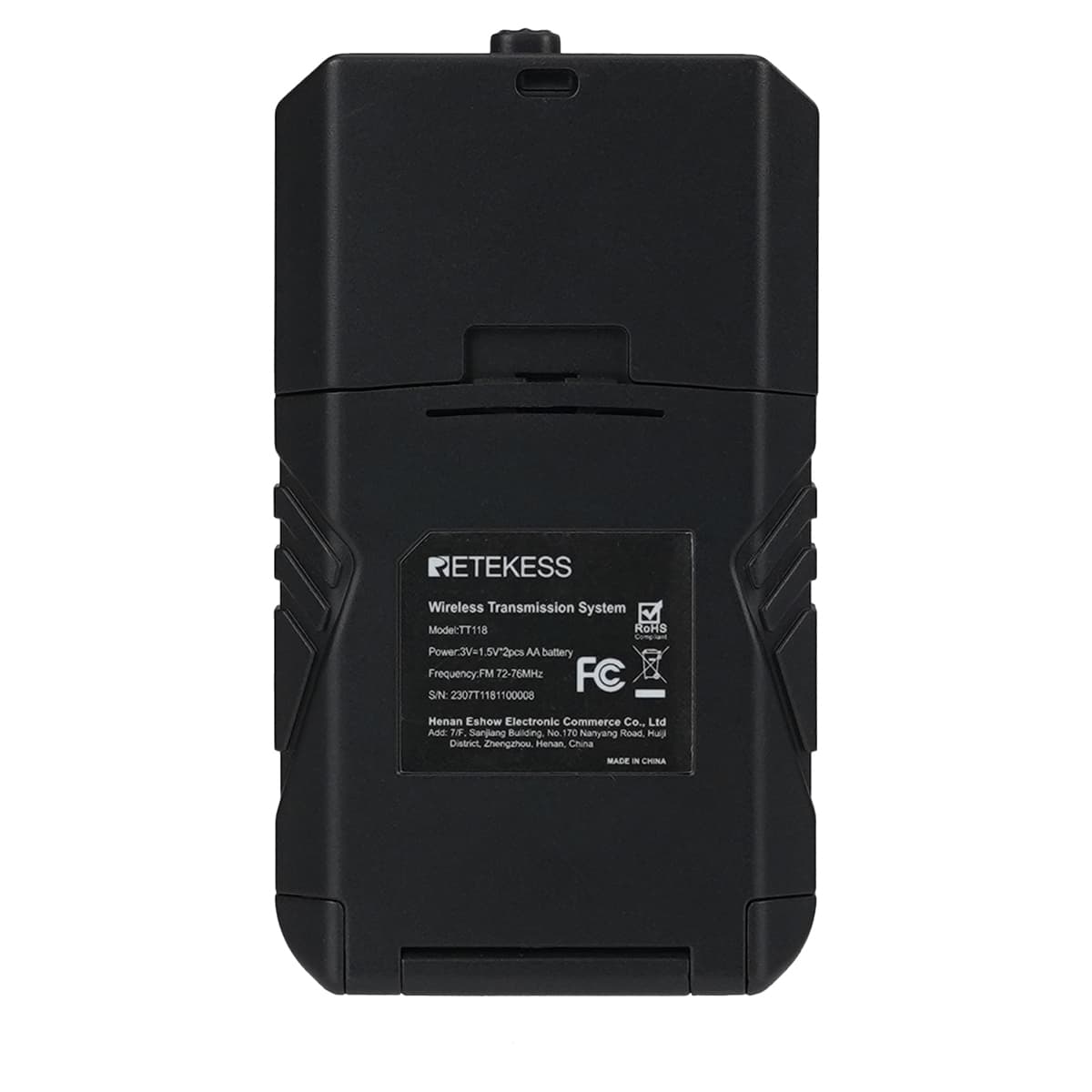 TT117 Black Handheld Tour Guide Transmitter [FM/72-76MHz/assisted translation]