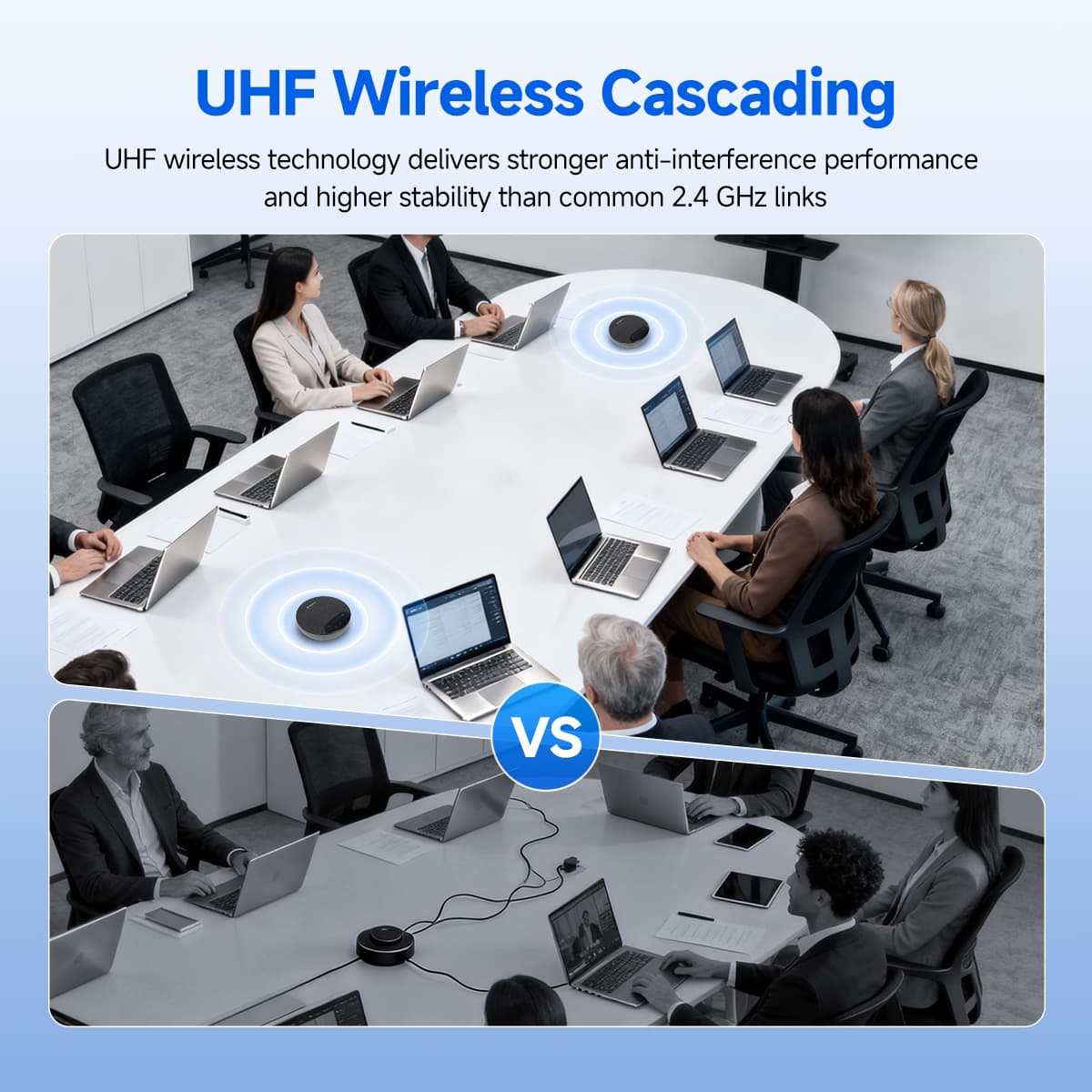 SVN O1 Wireless Full-Duplex Omnidirectional Conference Microphone