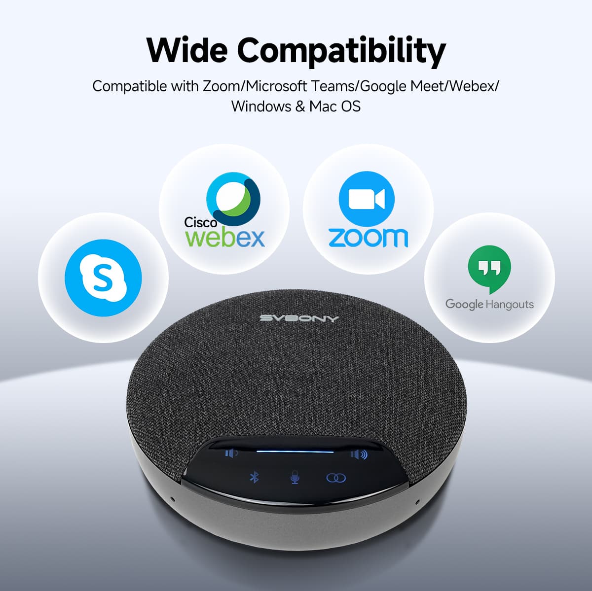 SVN O1 Wireless Full-Duplex Omnidirectional Conference Microphone