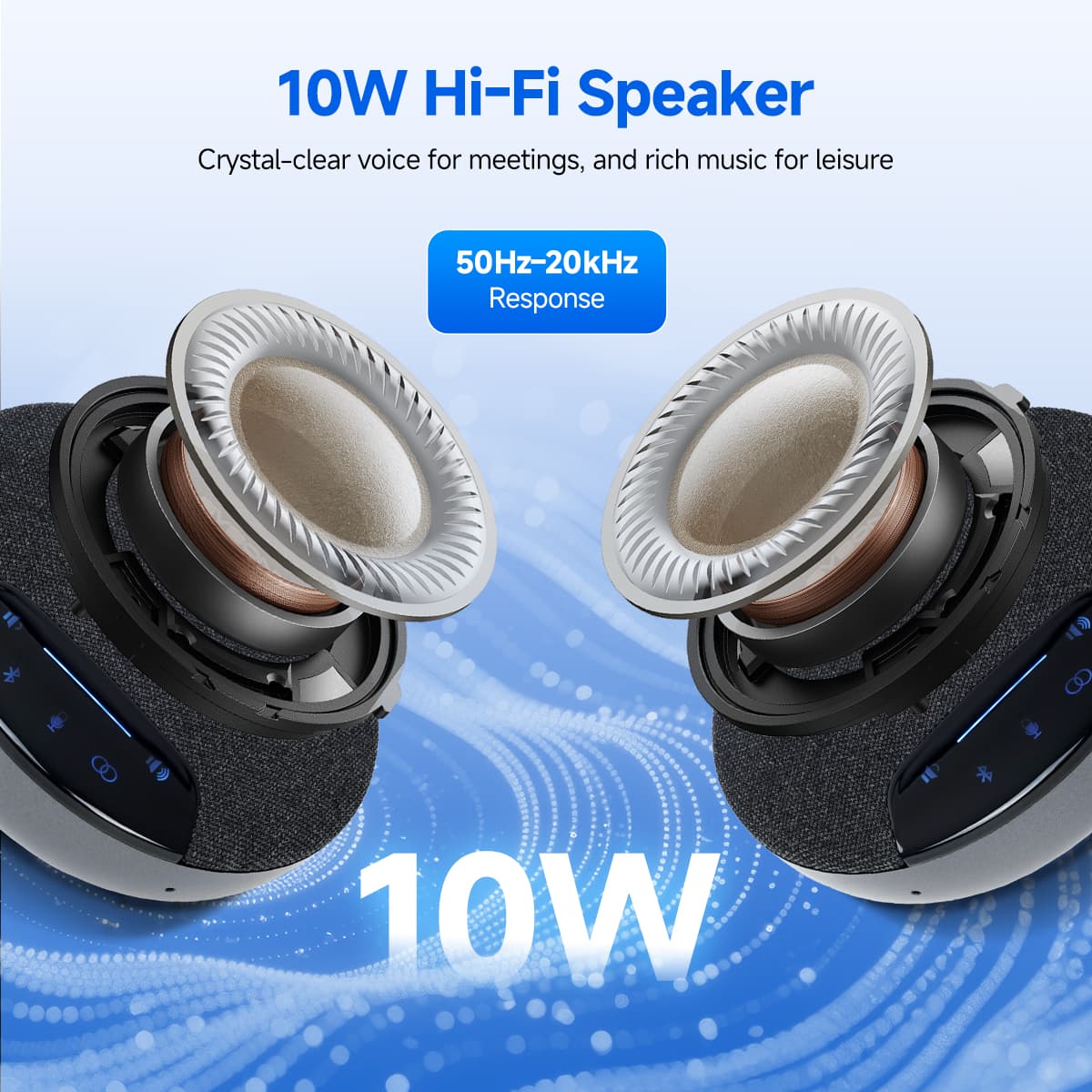 SVN O1 Wireless Full-Duplex Omnidirectional Conference Microphone