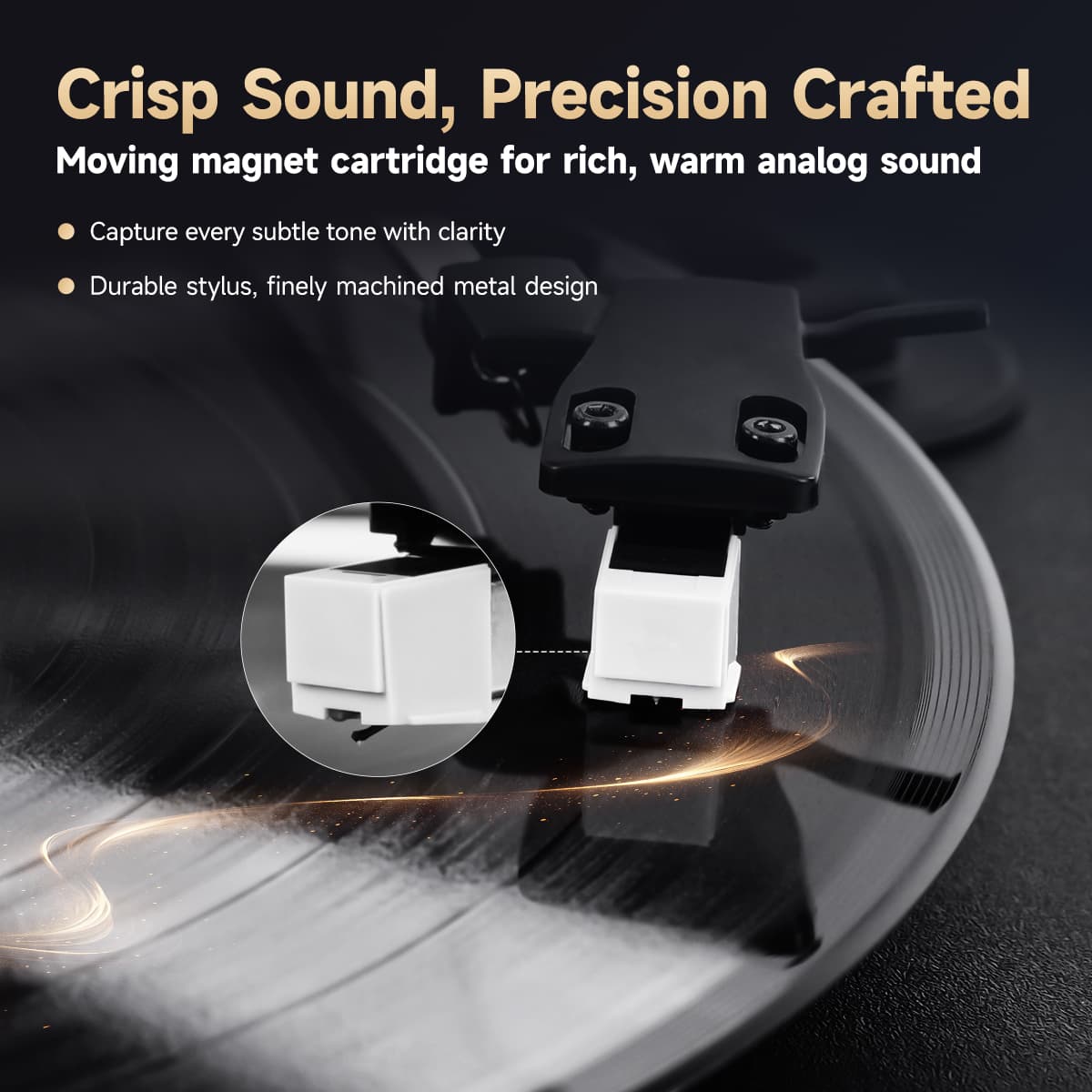 TR643 Record Player, Turntables for Vinyl Records