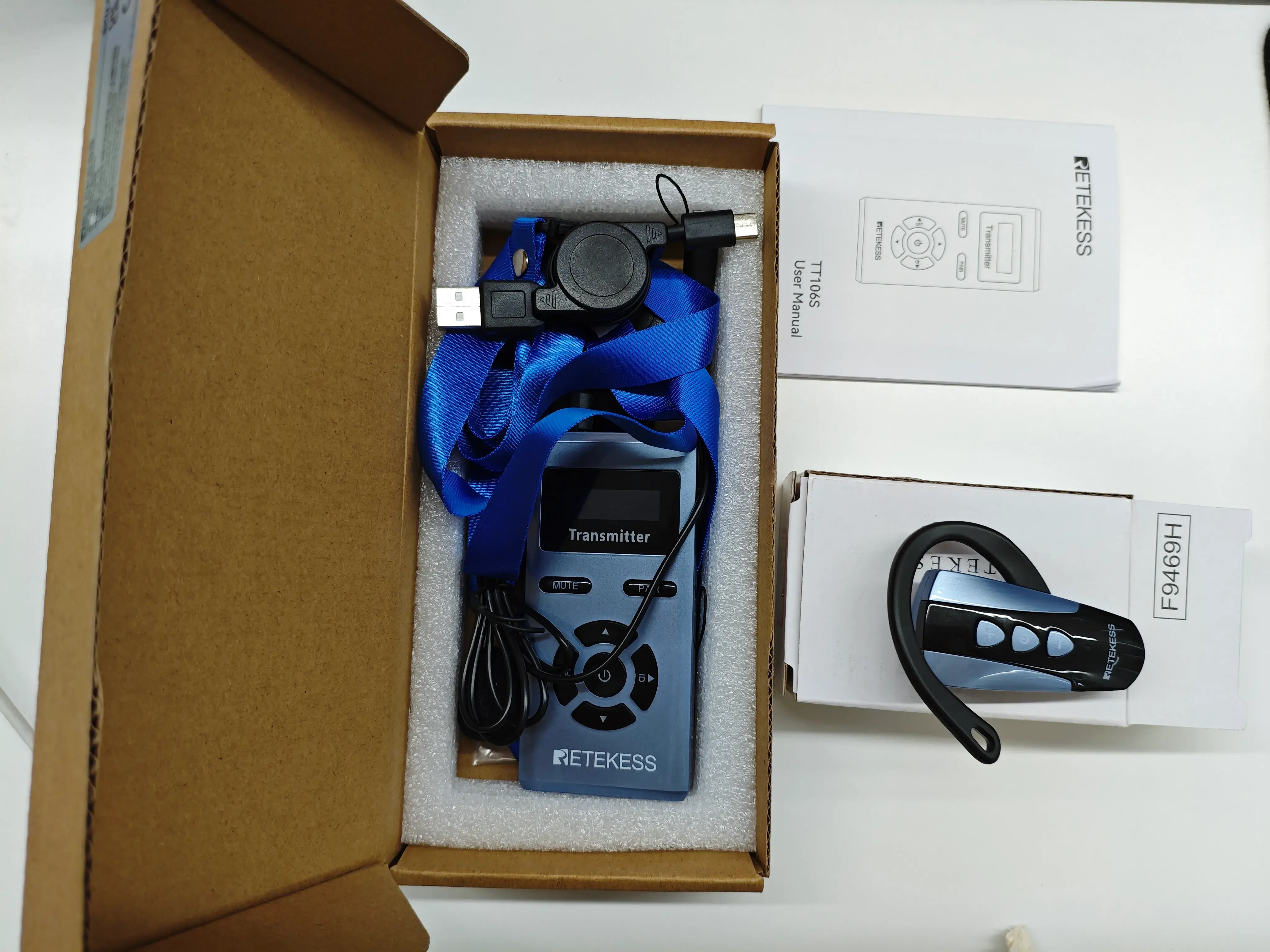 Earhook Earbuds Receiver Wireless Tour Guide System