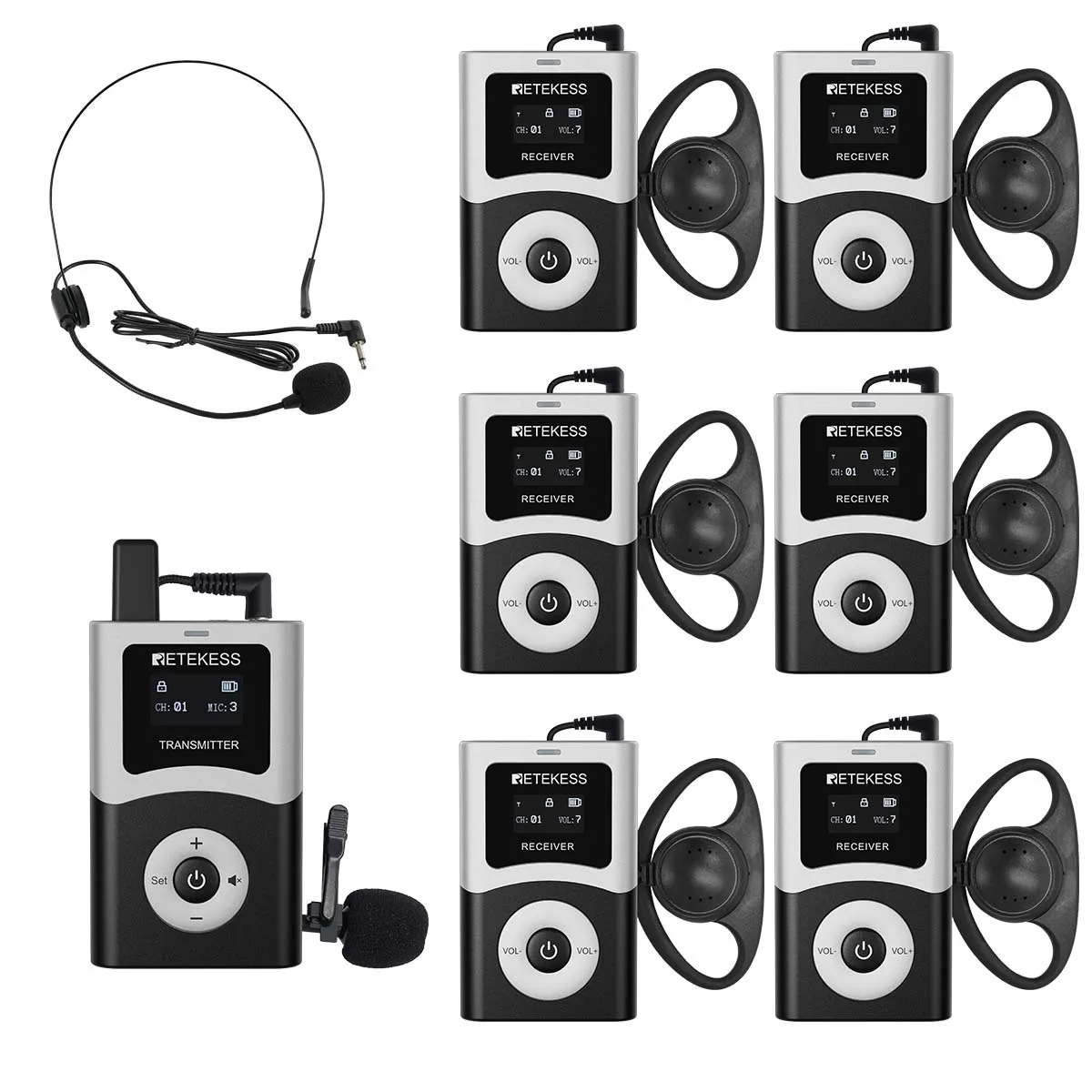 T130U T131U  Digital Wireless Interpretation System for Interpretation and Assisted Hearing, Churches, School, Conferences,Courts