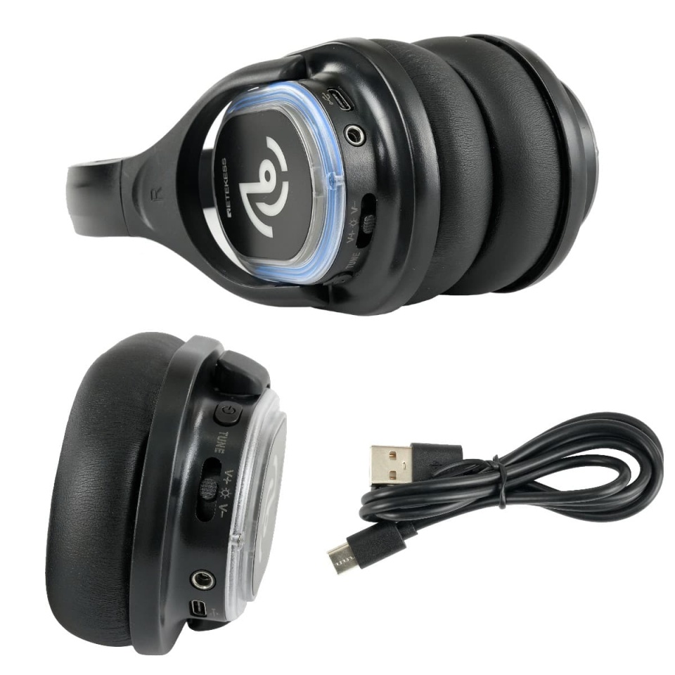 Weddings, Festivals, Beach Parties, School Dances & Corporate Events – TA003 TA004 Silent Sound System Silent Disco Headsets with Color Changing Lights