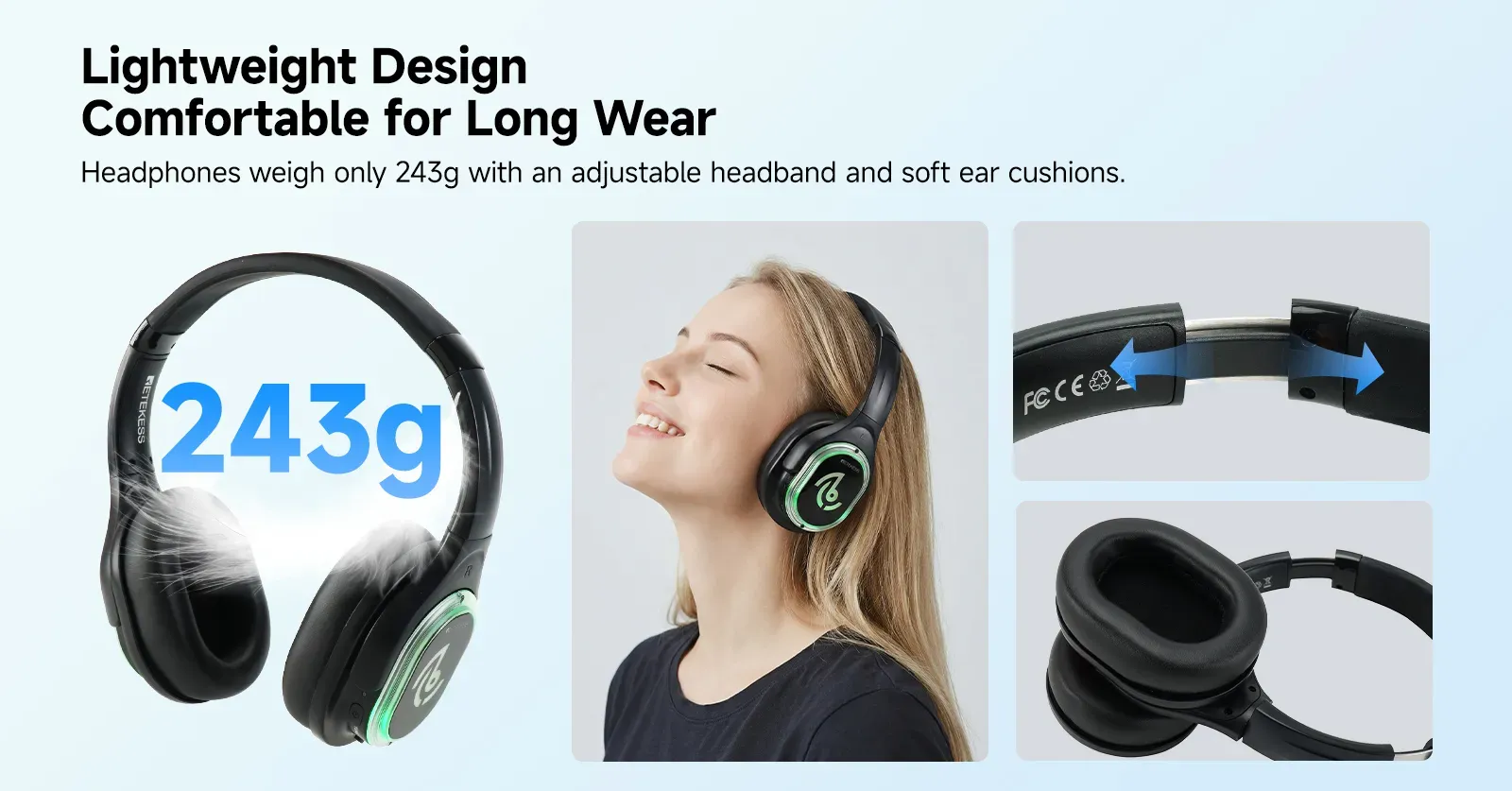 ta003 ta004 silent disco headphones lightweight