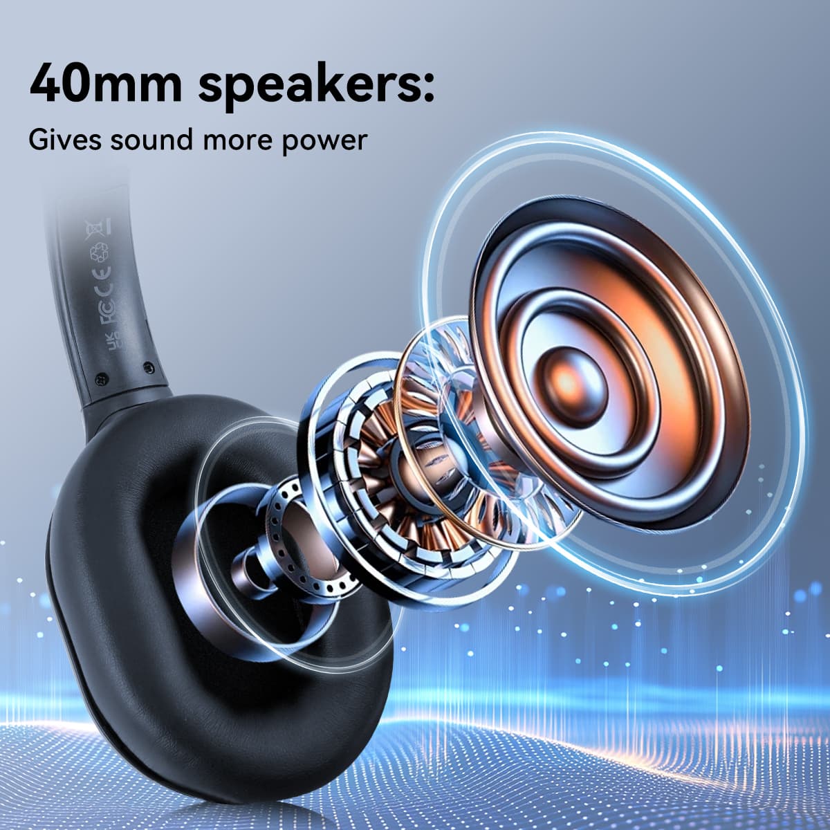 Built-in Advanced 40mm speakers