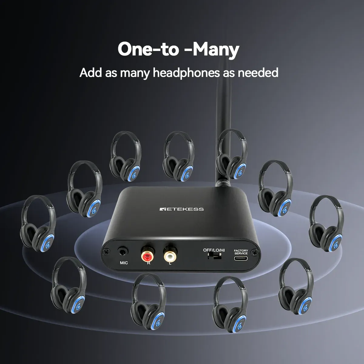 Expandable to Unlimited Headphones