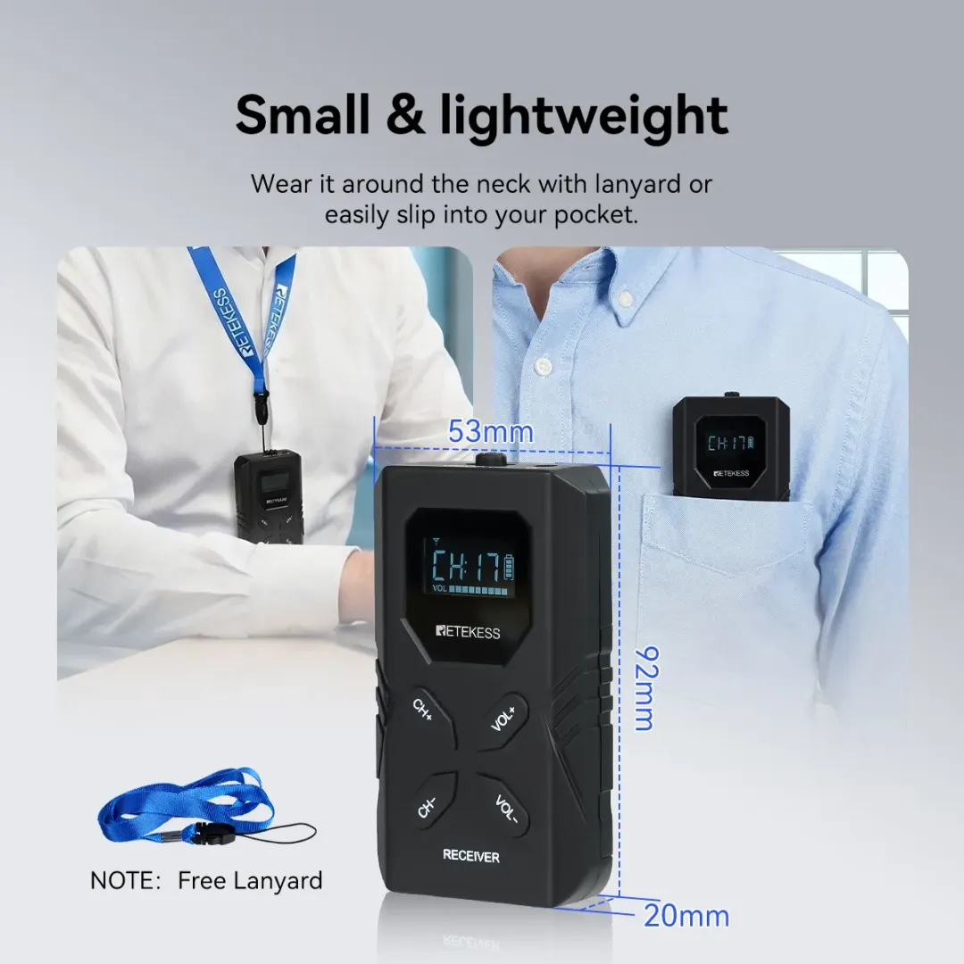 Compact and lightweight interpretation system