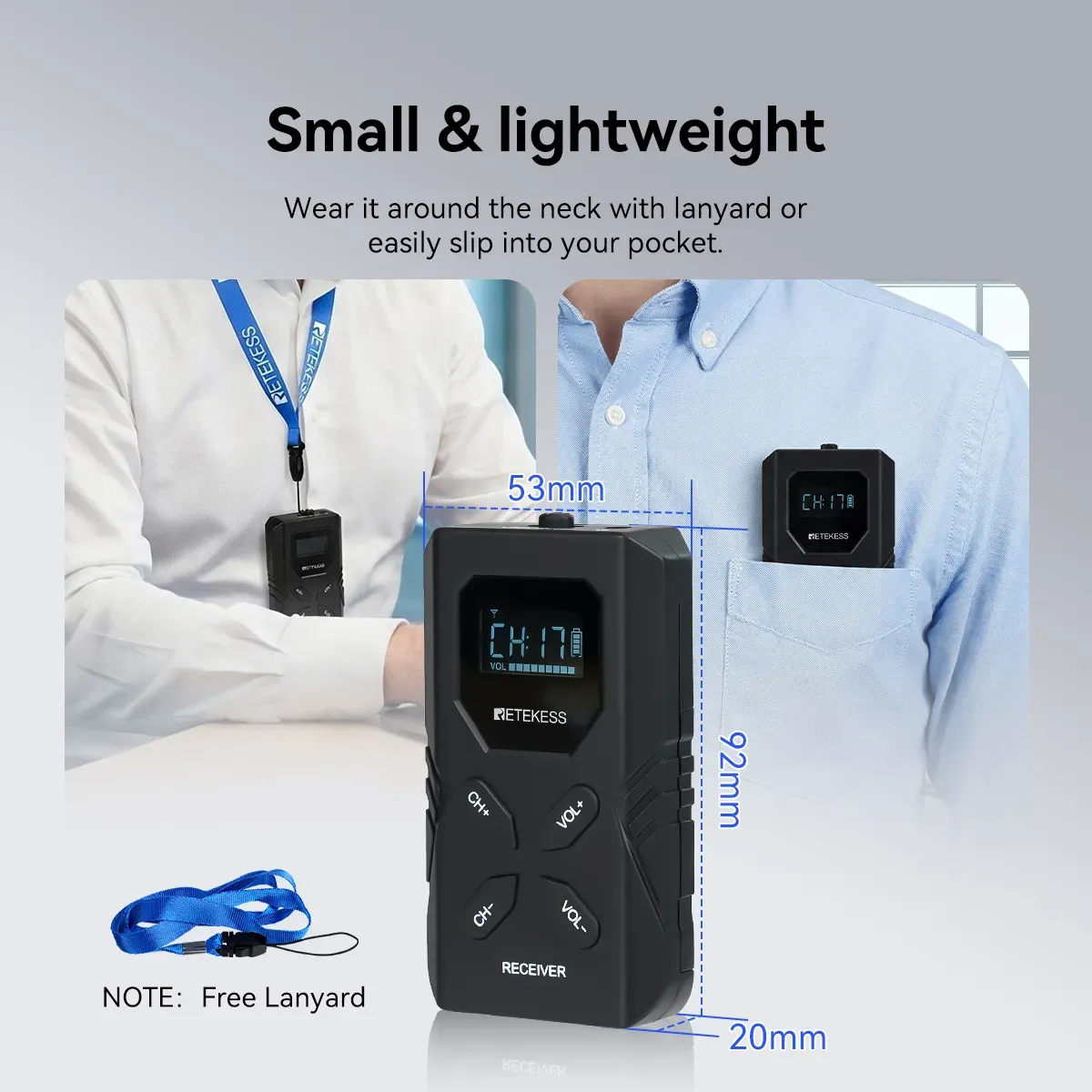 Compact and lightweight interpretation system