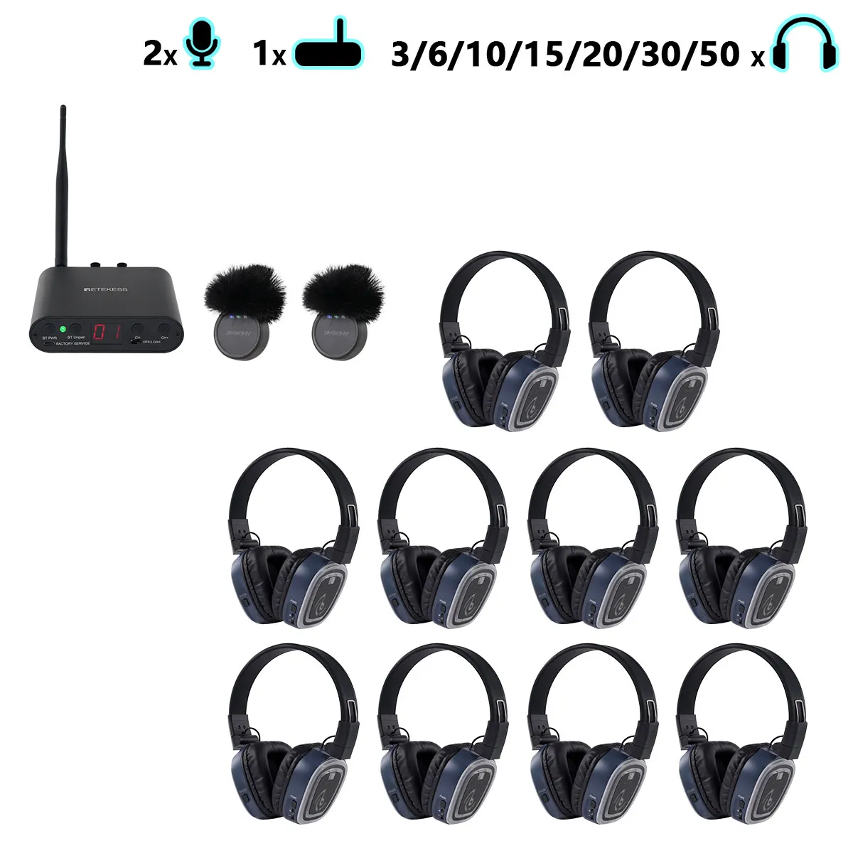 Yoga, Meditation & Sound Healing – TA003S TA004S Desktop Silent Audio System, 6-Channel with Bluetooth, Foldable, Type-C, Bass Boost