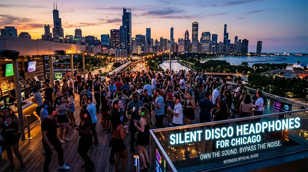 Silent Disco Headphones for Chicago