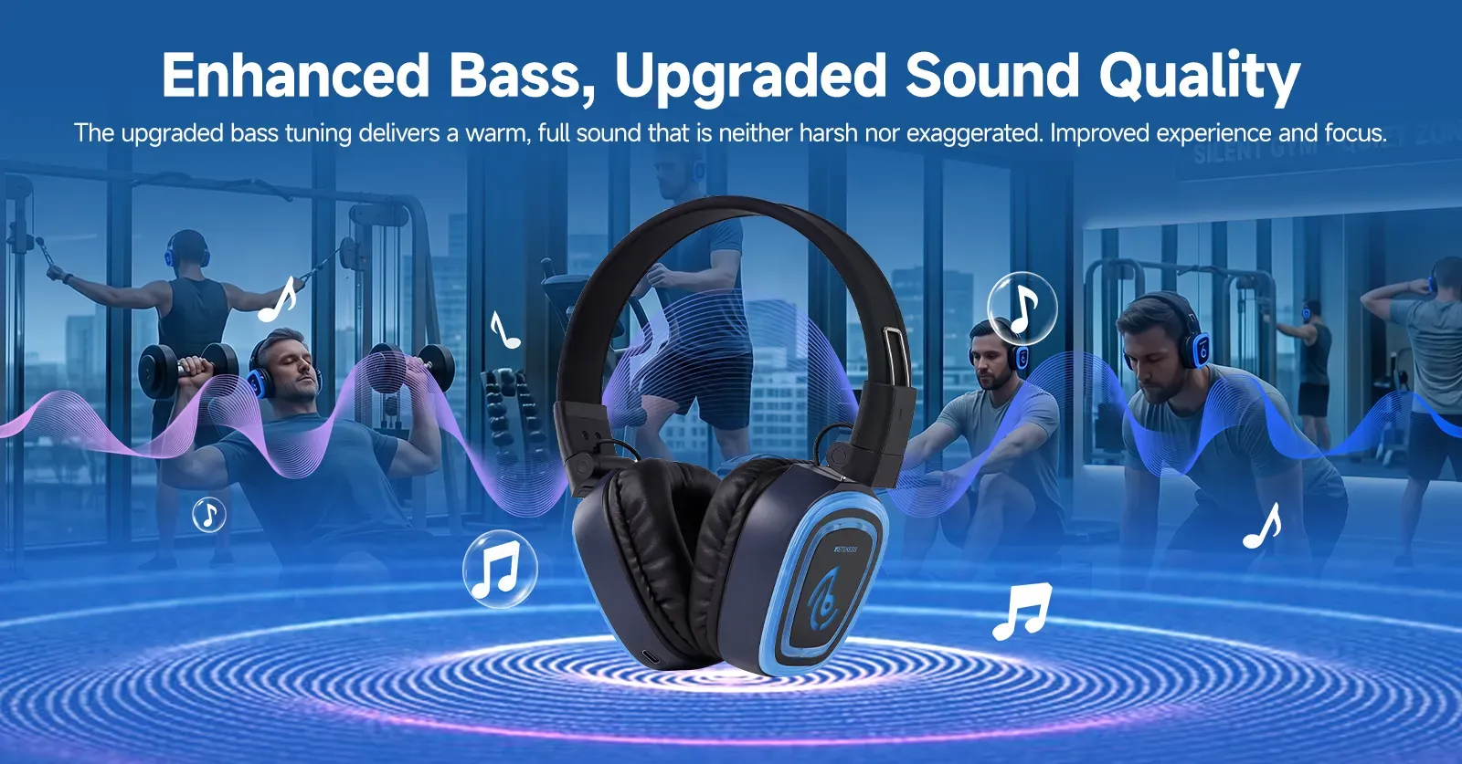 Rich bass silent sound system