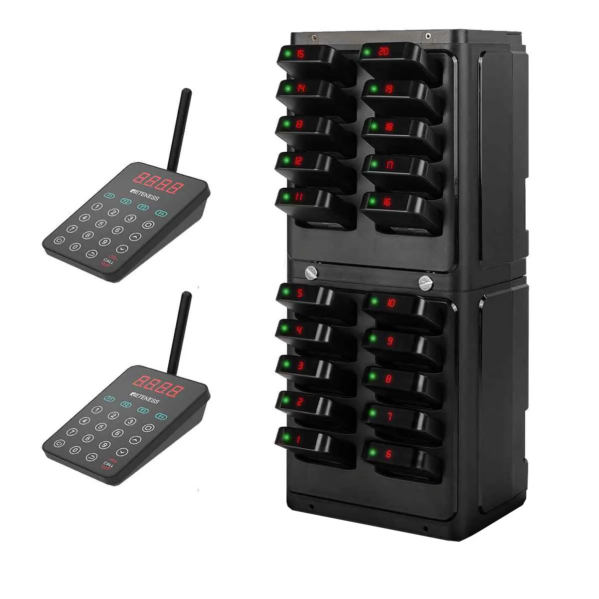 Retekess TD177 Dual Keyboard Paging System for Multi-Zone Calling in Restaurants, Bars, Clubs, Cafes