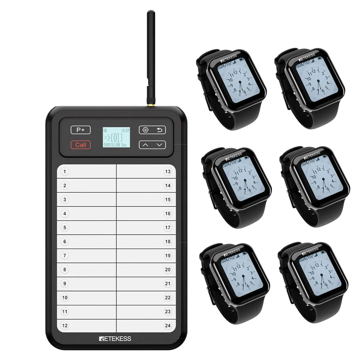Retekess TD037 TD113 Restaurant Pager System Touch Screen Wireless Calling System
