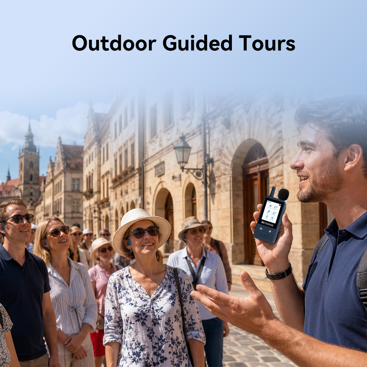 TT133 touchscreen transmitter for easier operation