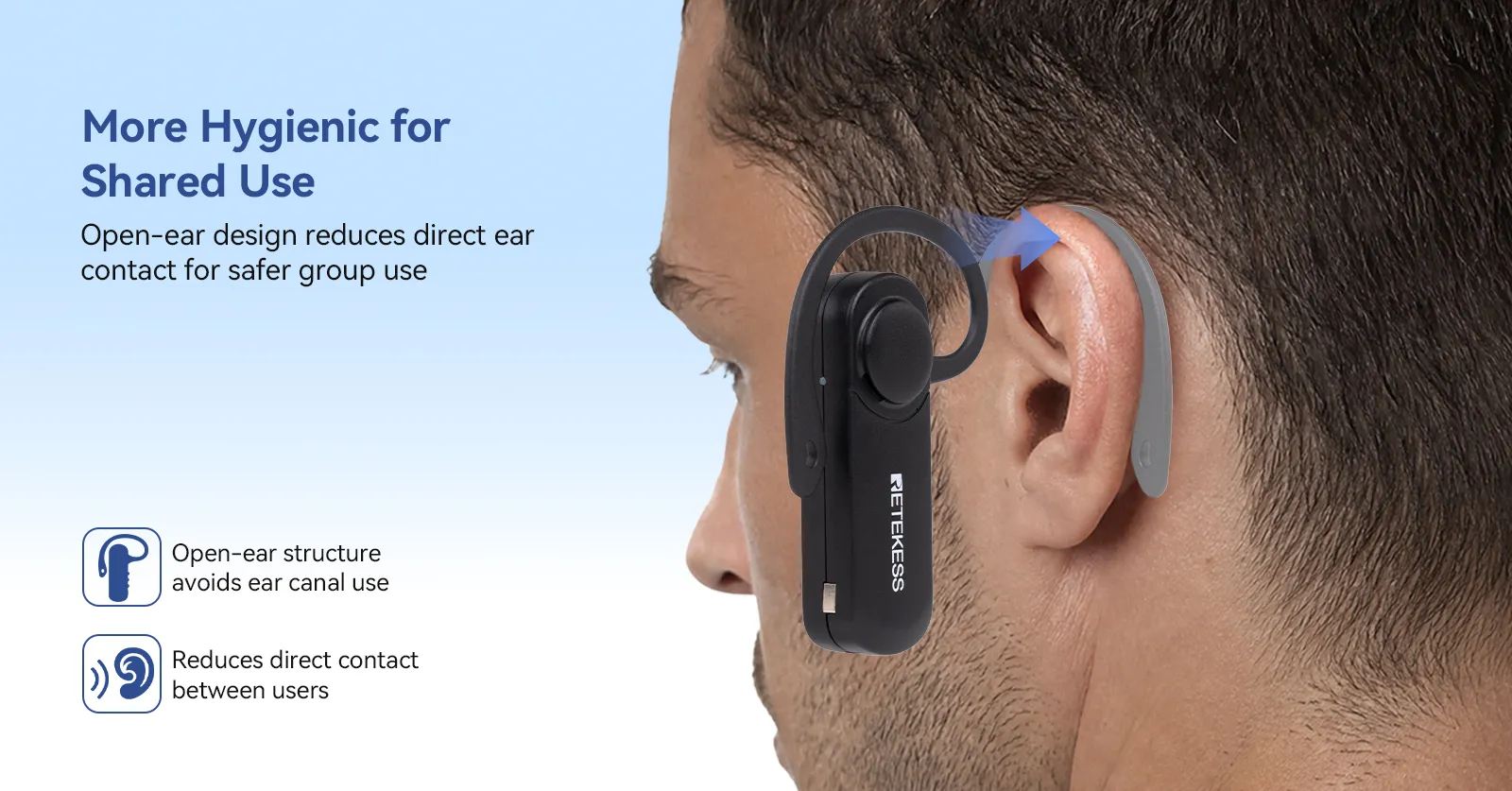 Open-ear design for shared use