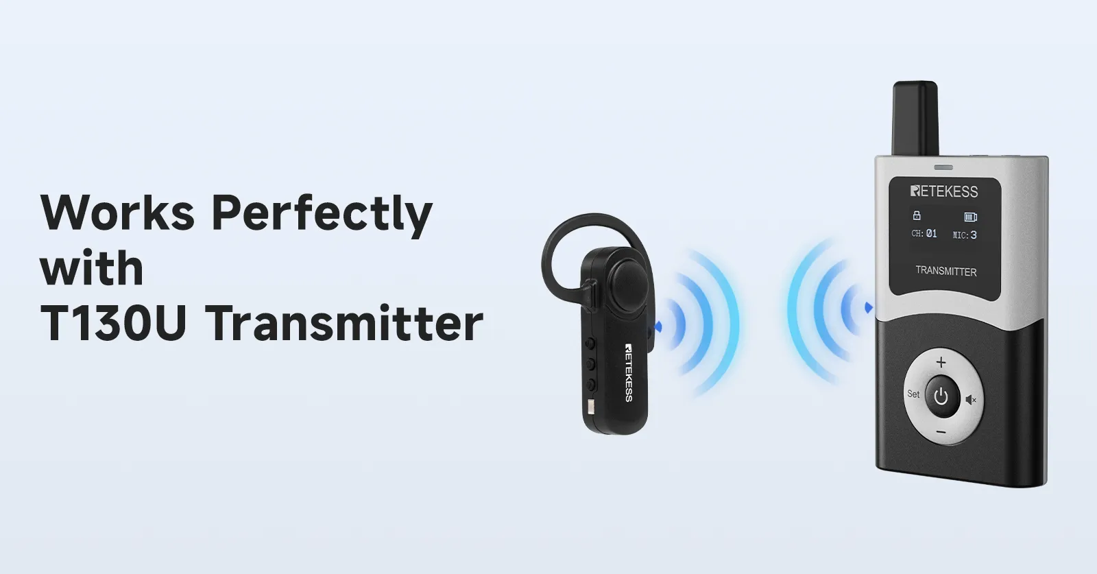 Compatible with T130U transmitter