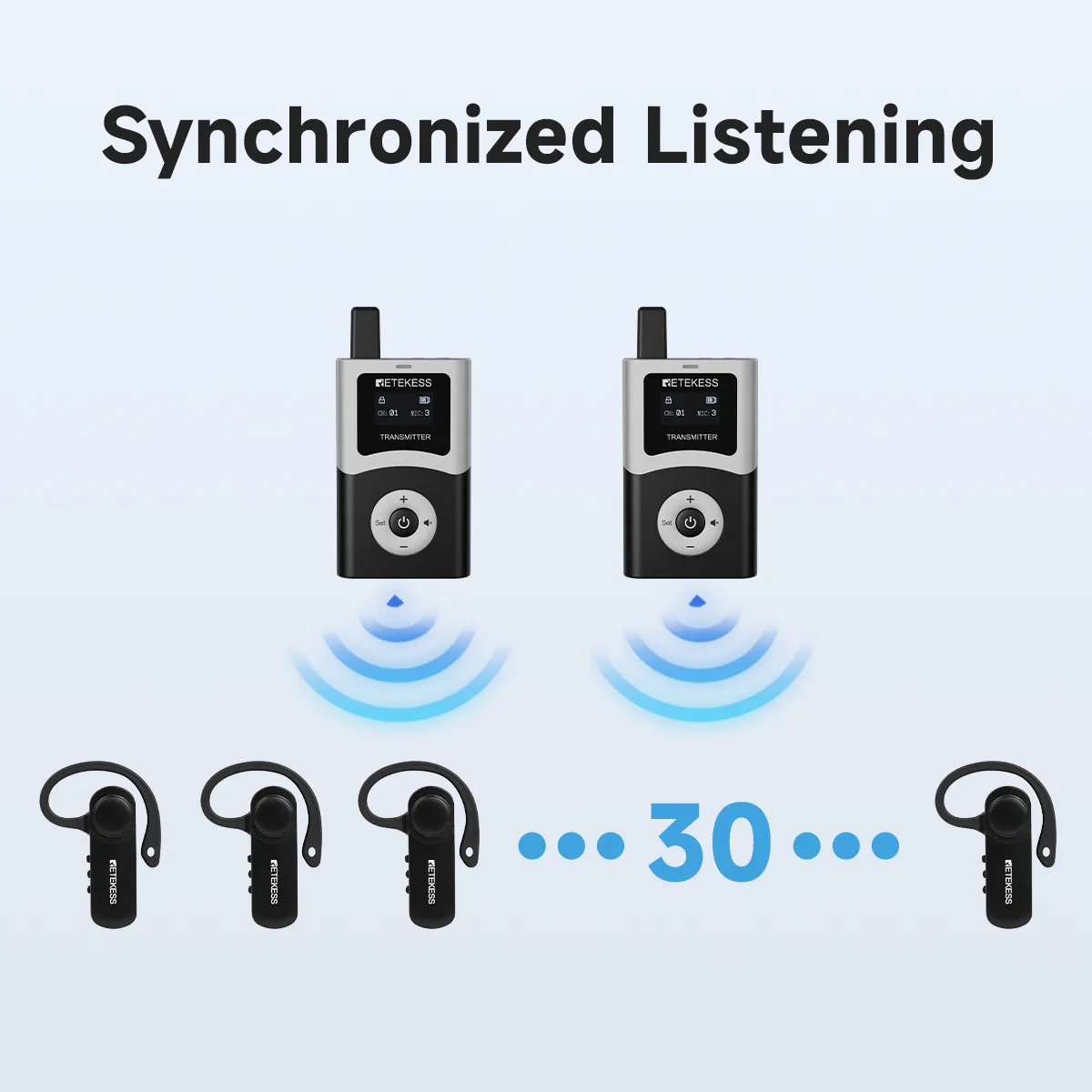 Multiple users listening at the same time