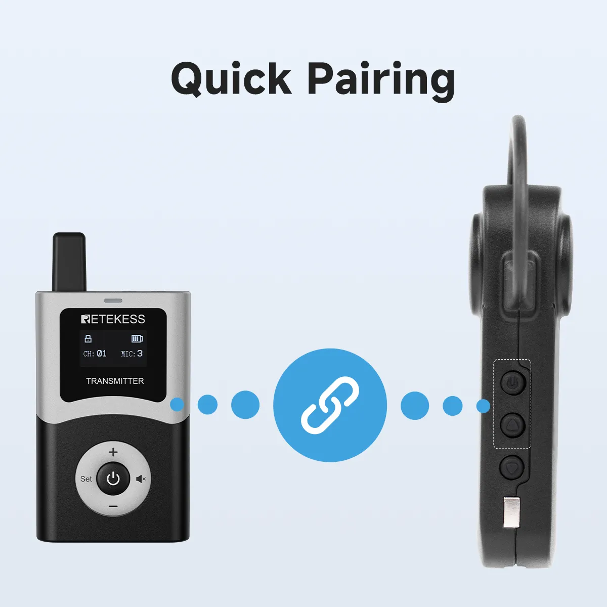 Quick pairing receiver
