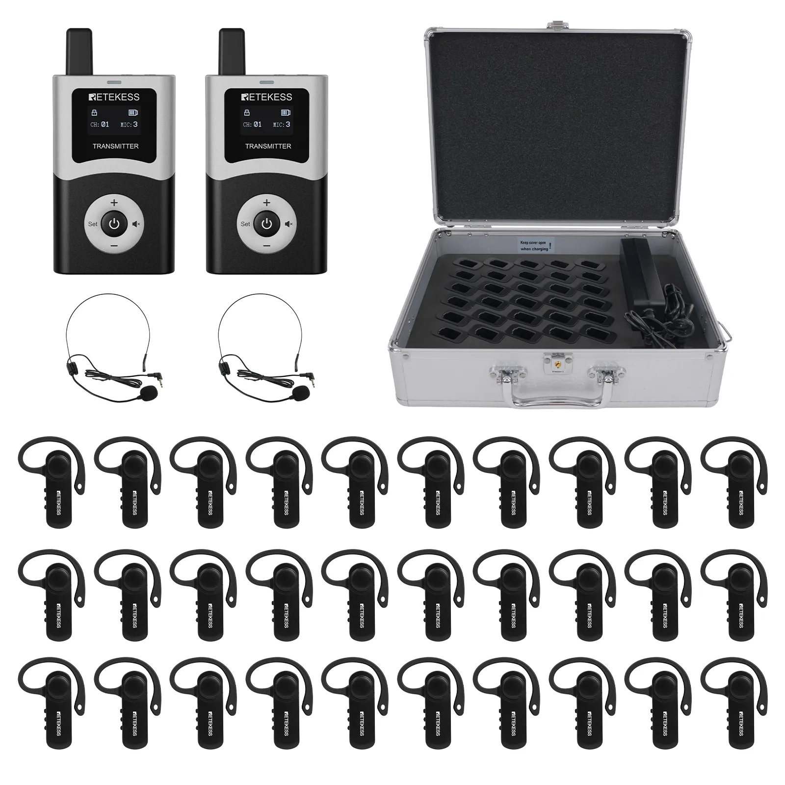 T131R Open-Ear Earhook Receiver with T130U Wireless Tour Guide System, A New Audio Setup Option for Tours Museums and Training