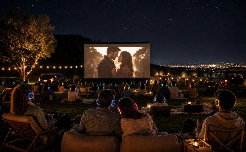 The Future of Outdoor Cinema: Why Drive-Ins Are Switching to Silent Disco Headphones